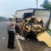 Dua Truk Beradu Banteng di Gandrungmangu, Dua Orang Tewas Di Tempat