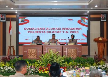 Polresta Cilacap Sosialisasikan Alokasi Anggaran TA 2026