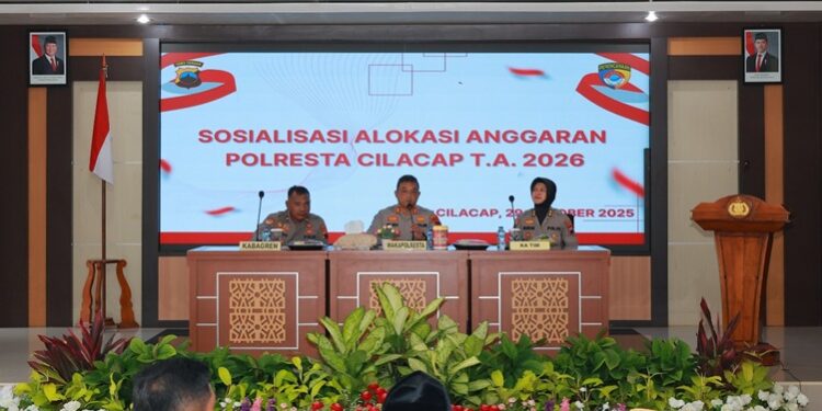 Polresta Cilacap Sosialisasikan Alokasi Anggaran TA 2026