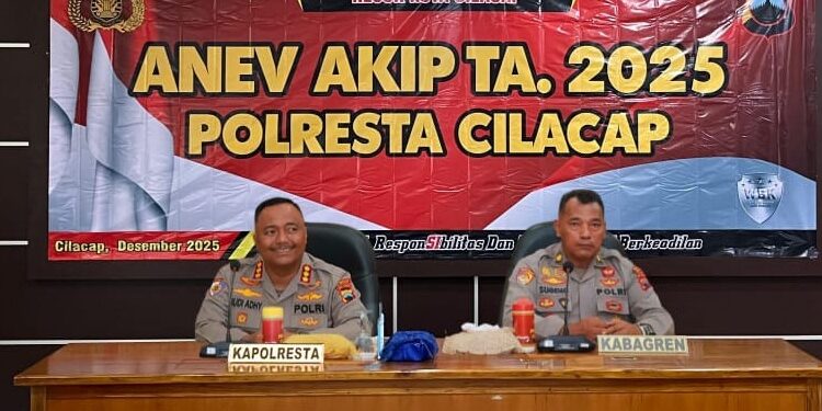 Kinerja Dievaluasi, Polresta Cilacap Tegaskan Komitmen Tingkatkan Pelayanan