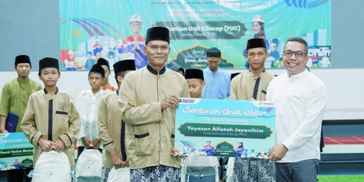 Safari Ramadan, Pertamina Lubricants Salurkan Santunan Pendidikan Untuk 130 Anak di Ring I Cilacap