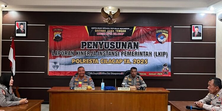 Polresta Cilacap Evaluasi Kinerja, Rapat LKIP 2025 Bahas Capaian dan Kendala