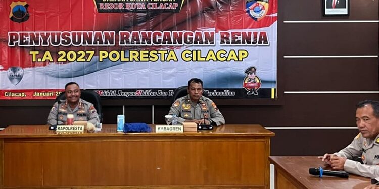 Susun Rencana Kerja 2027, Polresta Cilacap Fokus Penguatan Kamtibmas dan Pelayanan Publik